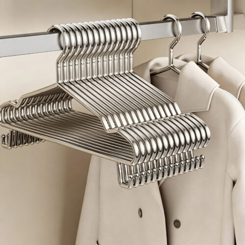 Coated wire hangers prepared for wholesale shipment