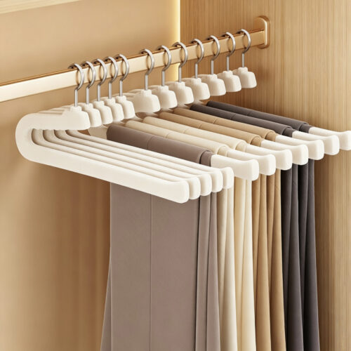 Custom color pant hangers for apparel brands