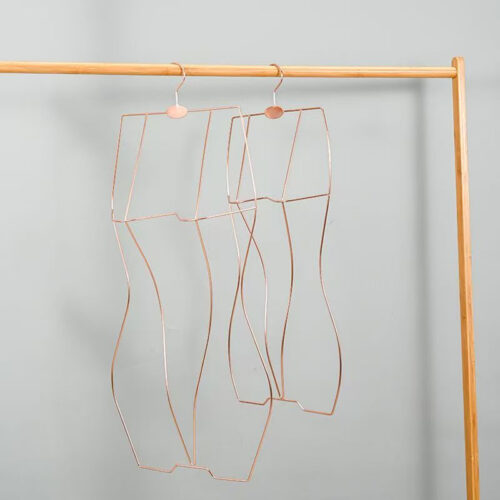 Custom color swimwear hangers for beachwear brands