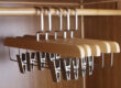 Pant hangers with clips for trousers and skirts