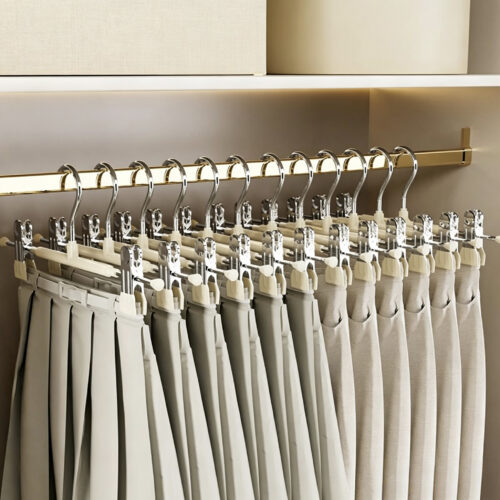 Pant hangers with logo area for private label orders